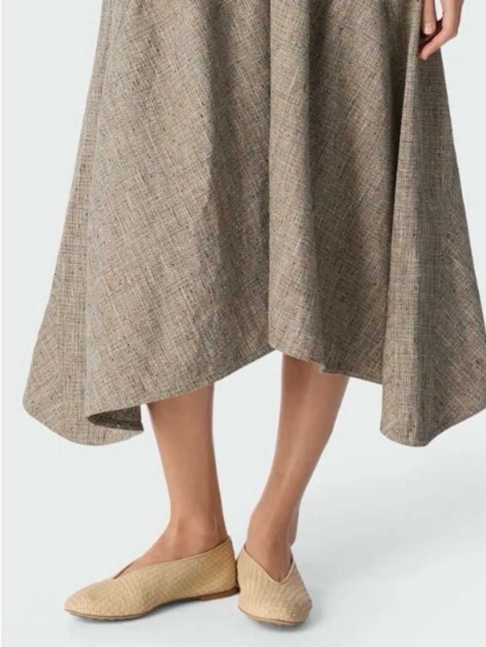 BOTTEGA VENETA Intrecciato Ballet Flats Beige Size EU 39 US 9